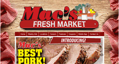 Desktop Screenshot of macsfreshmarket.com